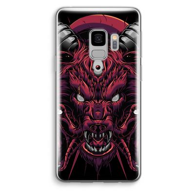 Hell Hound and Serpents: Samsung Galaxy S9 Transparant Hoesje