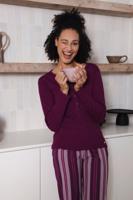 Duurzame katoenen pyjama magenta