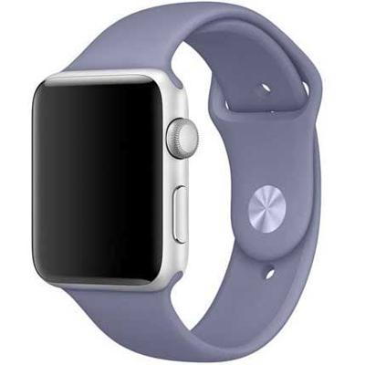 Apple Watch Bandje Teyra - Siliconen - Lavendel Grijs - Apple Watch Bandje Teyra - Siliconen - Lavendel Grijs -