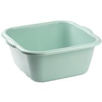 Plasticforte teiltje/afwasbak - Set van 2x stuks - vierkant - kunststof - 3 liter - 25 x 23 x 11 cm