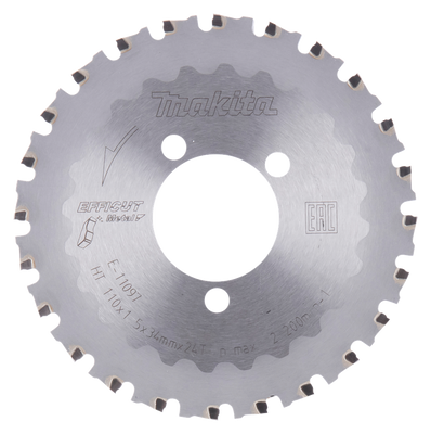 Makita Accessoires Cirkelzaagblad betonstaal | 110x34mm efficut 24T - E-11097 E-11097