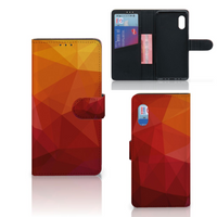 Book Case voor Samsung Xcover Pro Polygon Red - thumbnail