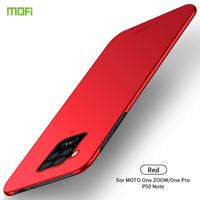 Voor MOTO P50 Note/One ZOOM MOFI Frosted PC ultradun hard case (rood)