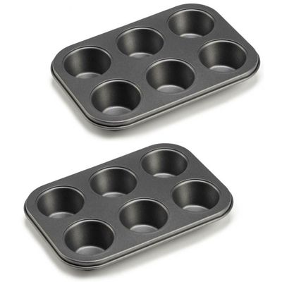 Muffins en cupcakes bakken bakvorm/bakblik 26 x 18 cm - voor 12x stuks