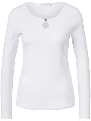 Shirt 100% katoen Van Peter Hahn wit