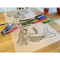 Herkleurbare placemat Zeemeermin