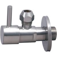 Xellanz Minimal Hoekstopkraan - 1/2x3/8 - of Knel - 10mm - Geborsteld Staal PVD