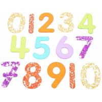 Tickit Doorschijnende Cijfers Glitter 14 stuks