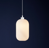 Hanglamp opaalglas 'Milford 20' Nordlux hanglamp opaal glas wit E27 fitting 200mm - thumbnail