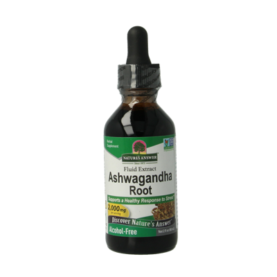 Natures Answer Ashwagandha extract alcoholvrij 60 Milliliter