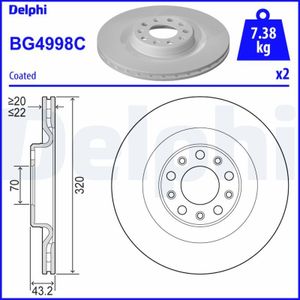 Remschijf BG4998C