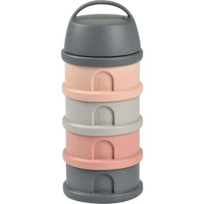 BEBA, Dosser Box, 4 compartimenten, Mineral Grey / Pink