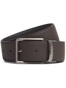 Zegna reversible leather belt - Marron