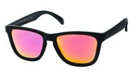 Kost zonnebril unisex wayfarer rood/zwart (PZ20 020) - thumbnail