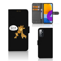Samsung Galaxy M52 Leuk Hoesje Giraffe - thumbnail