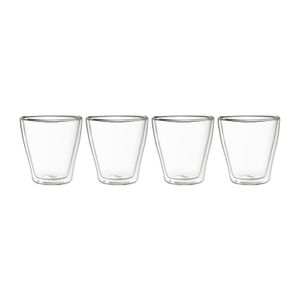Dubbelwandige glazen - 250 ml - set van 4
