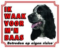 Engelse Cocker Spaniel Waakbord - Ik waak voor mijn