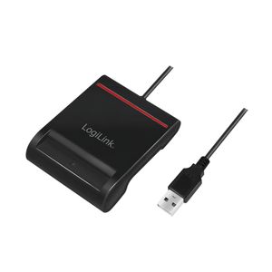 LogiLink CR0047 smart card reader Binnen USB 2.0 Zwart