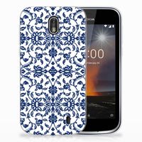 Nokia 1 TPU Case Flower Blue