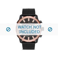 Diesel horlogeband DZ4390 Leder Zwart 26mm