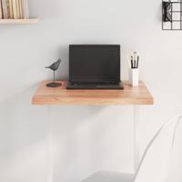 Tafelblad 60x60x(2-4) cm behandeld massief eikenhout lichtbruin