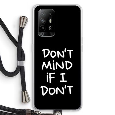 Don't Mind: Oppo A94 5G Transparant Hoesje met koord