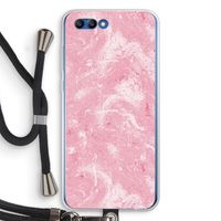 Abstract Painting Pink: Honor 10 Transparant Hoesje met koord