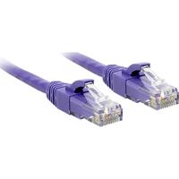 LINDY 48124 RJ45 Netwerkkabel, patchkabel CAT 6 U/UTP 3.00 m Violet Snagless 1 stuk(s) - thumbnail