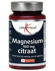 Lucovitaal Supplementen - Magnesium Citraat 400mg - 30 tabletten