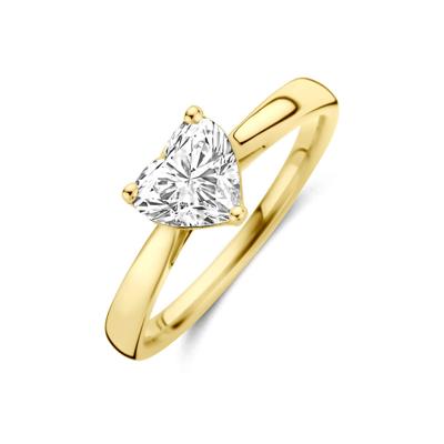 14k Geelgouden Ring met Lab Grown Diamant 1.00ct - 7 mm Breed