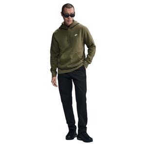 Nike Sportswear Club Fleece Hoodie Olijfgroen Wit