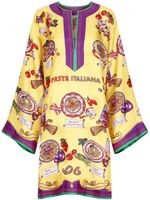 Dolce & Gabbana caftan à imprimé graphique - Jaune