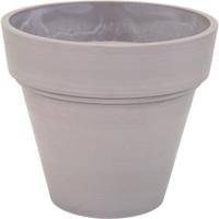 Pot - MEGA COLLECTIES - Ecostone Plantenbak - Ø 35 cm - H 30 cm - Taupe