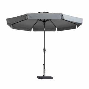 Madison Parasol Flores Luxe rond 300 cm lichtgrijs