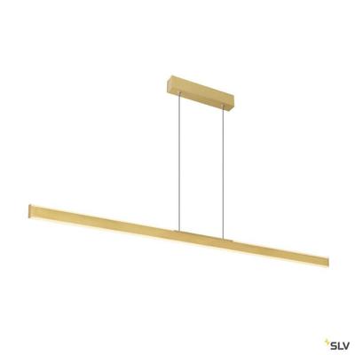SLV kantoor hanglampOne Linear 2x15w Led 140cm mat messing - 1006190