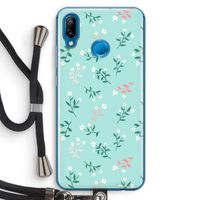 Small white flowers: Huawei P20 Lite Transparant Hoesje met koord