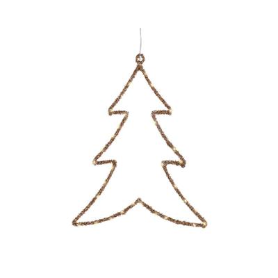 Kerstversiering Lumineo Gouden Metaal 34 x 46 cm