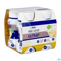 Resource Ultra+ Vanillesmaak 4x125ml Nf Resource Ultra+ Vanillesmaak 4x125ml Nf
