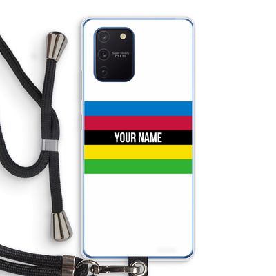 WK Wielrennen: Samsung Galaxy Note 10 Lite Transparant Hoesje met koord