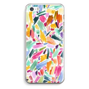 Watercolor Brushstrokes: iPhone 5 / 5S / SE Transparant Hoesje