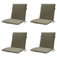 Stapelstoelkussen taupe eco nature buitenafwerking 97x49 (4 stuks) Madison - Madison
