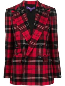 Ralph Lauren Collection blazer Kellin à motif tartan - Rouge