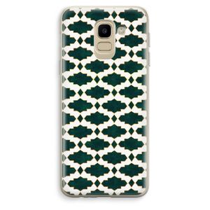 Moroccan tiles: Samsung Galaxy J6 (2018) Transparant Hoesje