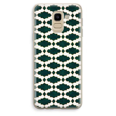Moroccan tiles: Samsung Galaxy J6 (2018) Transparant Hoesje