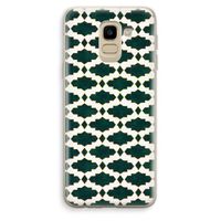 Moroccan tiles: Samsung Galaxy J6 (2018) Transparant Hoesje