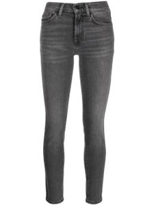 7 For All Mankind jean court skinny à taille mi-haute - Noir