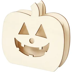 Houten pompoenhoofd