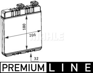 Kachelradiateur, interieurverwarming BEHR HELLA SERVICE *** PREMIUM LINE *** MAHLE, u.a. für Opel, Vauxhall