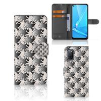 OPPO A72 | OPPO A52 | Telefoonhoesje | Met pasjeshouder | Salamander Grey