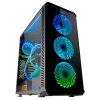 Micro ATX/ Mini ITX / ATX Midtower Behuizing Nox-Xtreme Hummer TGM Zwart